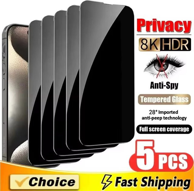 Anti-Spionage Panzerglas für Samsung Galaxy S25 Ultra S24 S23 S26 FE A57 A56 A55 A54 A53 A52 A37 A36 A35 A26 A17 A16 A15 Display Schutzfolie - Bild 1