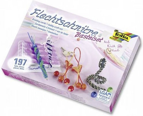Folia Scoubidous Bastelset mit 197 Teilen in Bunt/Mehrfarbig - Bild 1
