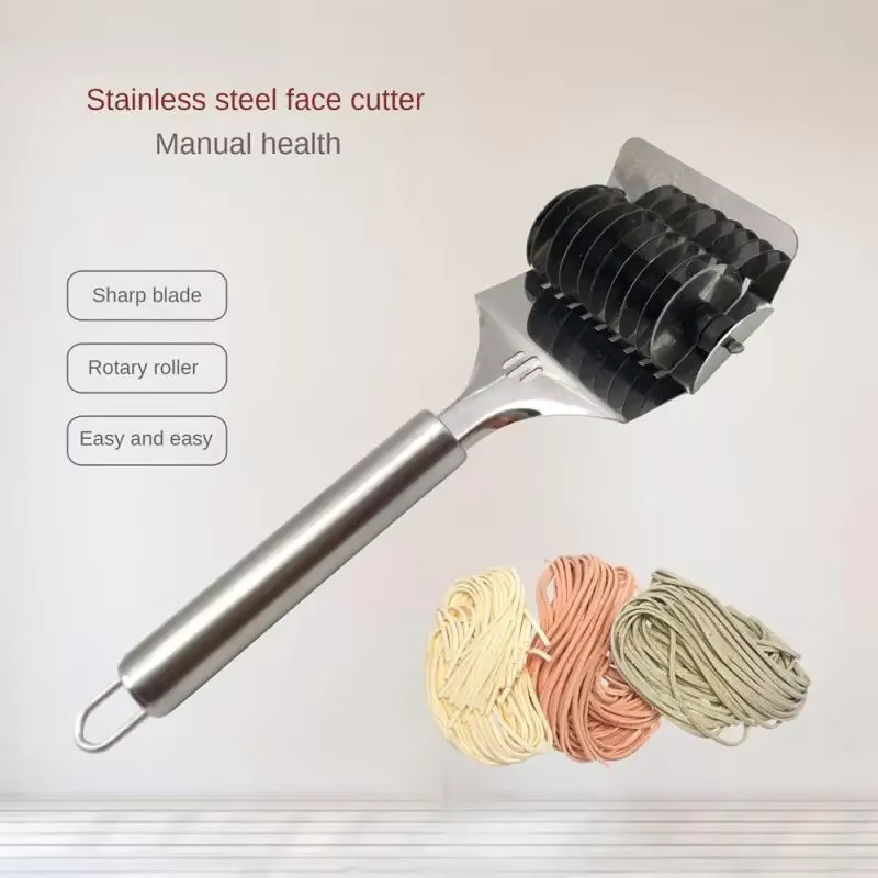 Manueller Nudel-Cutter aus Edelstahl in Silber für die Küche - Bild 4