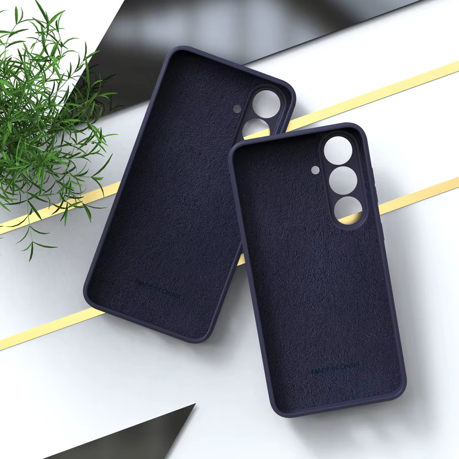 Samsung Galaxy S26 S25 S24 S23 S22 S21 S20 Hülle aus flüssigem Silikon in Blau mit Soft-Touch-Oberfläche und vollständiger Abdeckung - Bild 2
