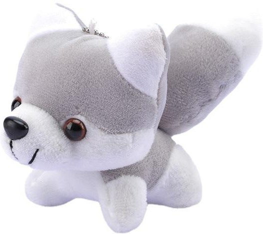 Linyi toy Schlüsselanhänger Husky Plüsch, weiß, Kinder - Bild 1
