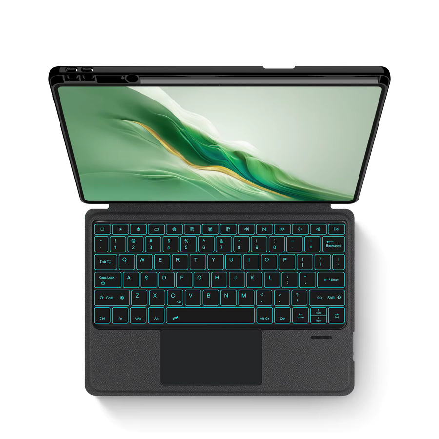 Honor Tastaturhülle mit Hintergrundbeleuchtung und Stifthalter für MagicPad 2 12,3 Zoll, Schwarz - Bild 4