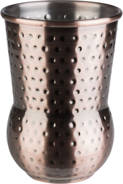 APS Julep Mug Becher aus Edelstahl mit gehämmerter Oberfläche in Kupfer/Braun, 400 ml, Durchmesser: 8 cm, Höhe: 11,5 cm - Bild 1
