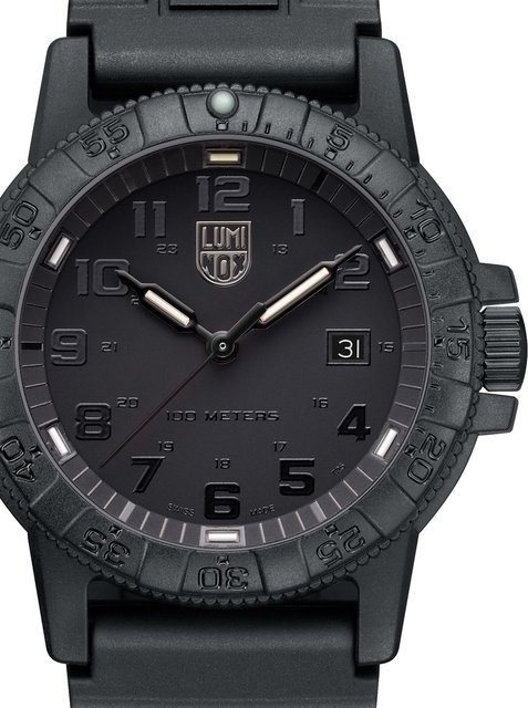 Luminox Herrenuhr, Quarz, Kunststoff, 44 mm, Silikon, Schwarz, 10 ATM - Bild 1