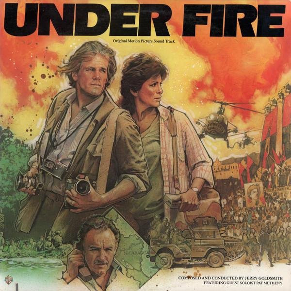 Jerry Goldsmith Under Fire LP Schallplatte Soundtrack von Warner Bros aus dem Jahr 1983 in Braun und Multicolour - Bild 1