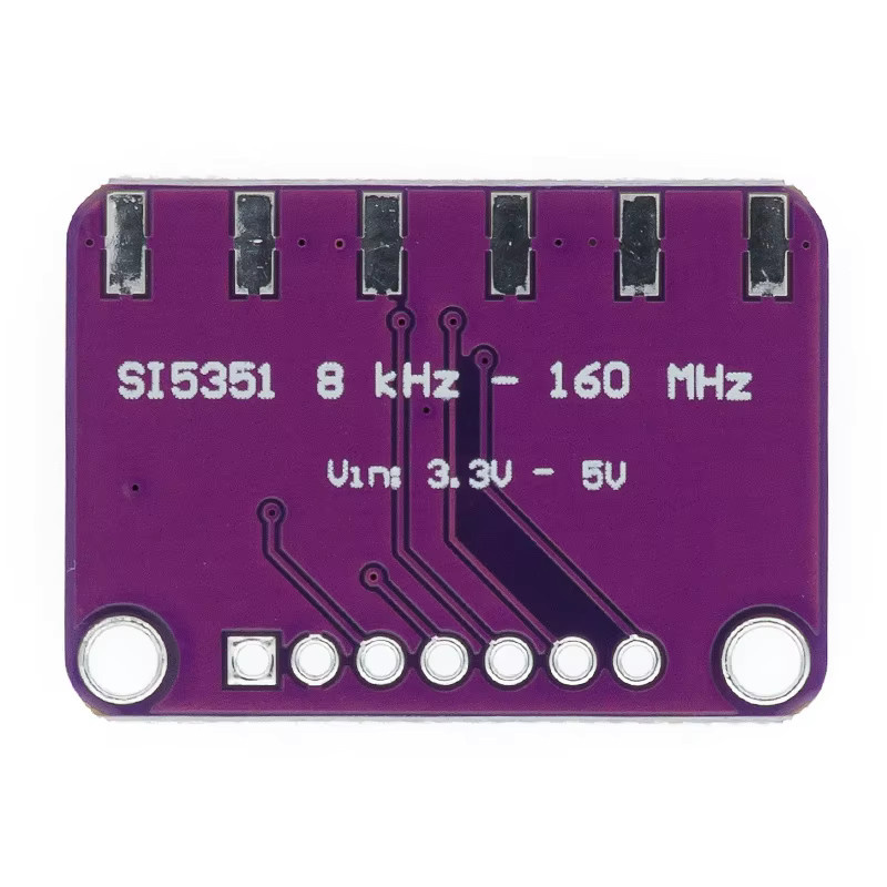 CJMCU-5351 Si5351A I2C Taktgenerator Breakout Board Modul Signalgenerator 8kHz-160MHz in Purple - Bild 2