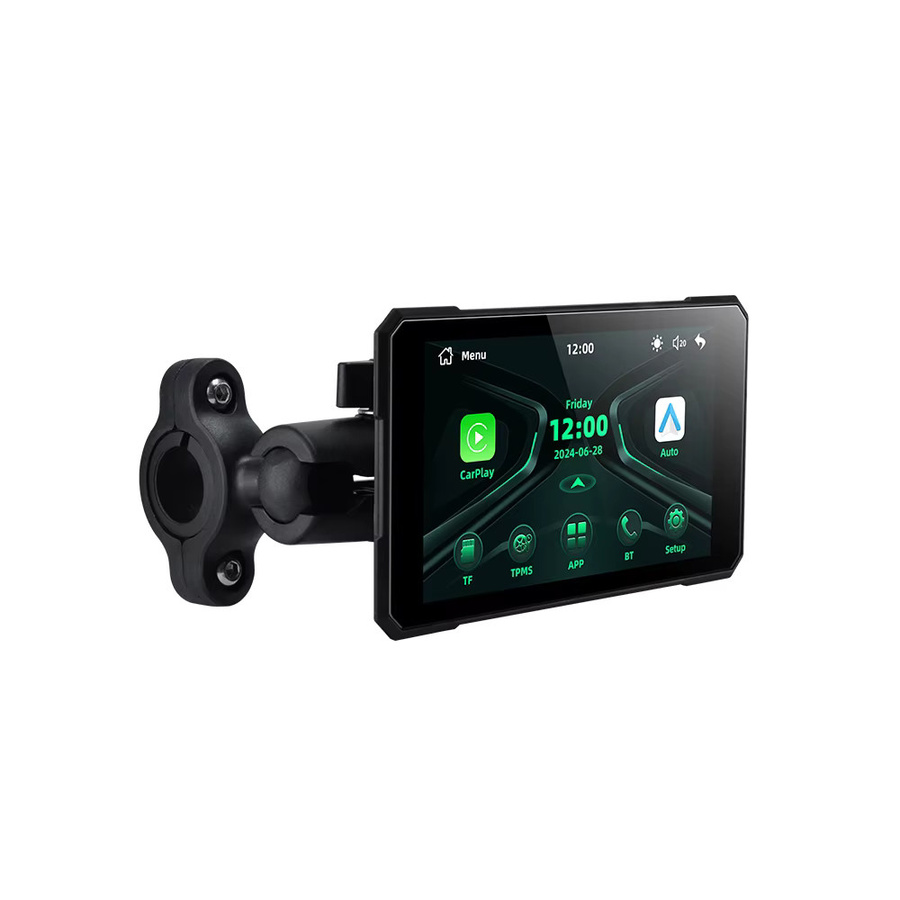 EKIY Wireless CarPlay und Android Auto Motorrad Navigation mit 5,0 Zoll Display und TPMS in Schwarz - Bild 7