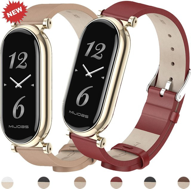 Xiaomi Uhrenarmband Leder, Gold, Unisex - Bild 1