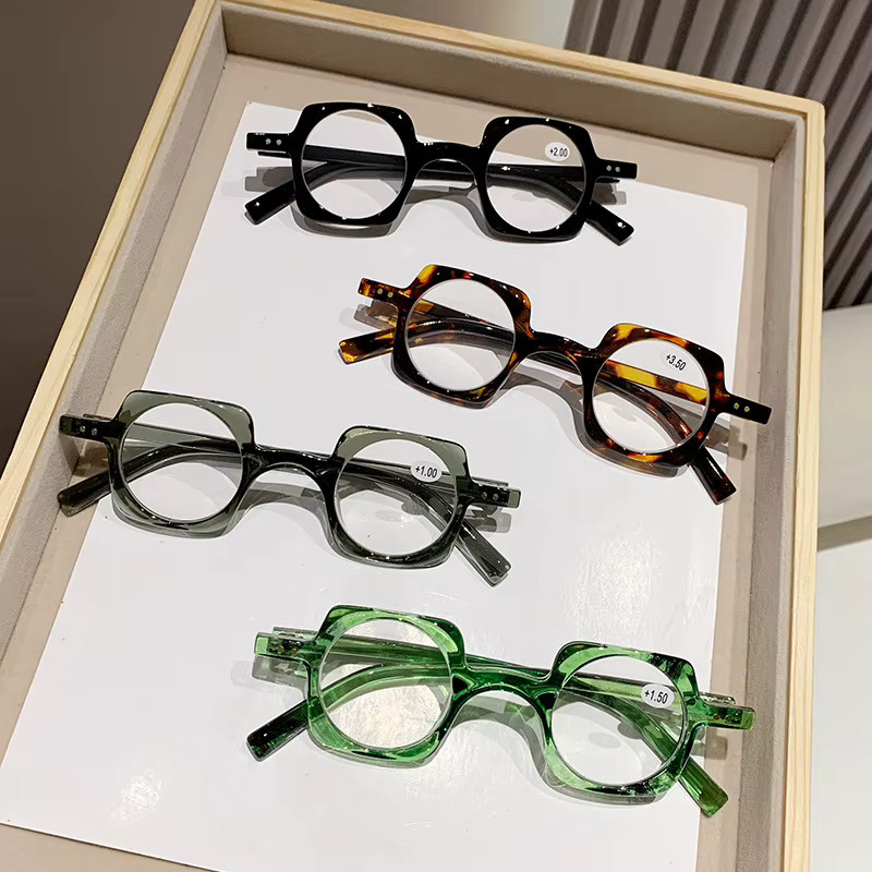 VABBON 6033 Lesebrille, Retro, oval, Vollrand, Herren, Anti-Blaulicht - Bild 2