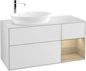 V&B Waschtischunterschrank Finion in Weiß lackiert, Breite: 120 cm, Tiefe: 50,1 cm, Höhe: 50,1 cm - Bild 1