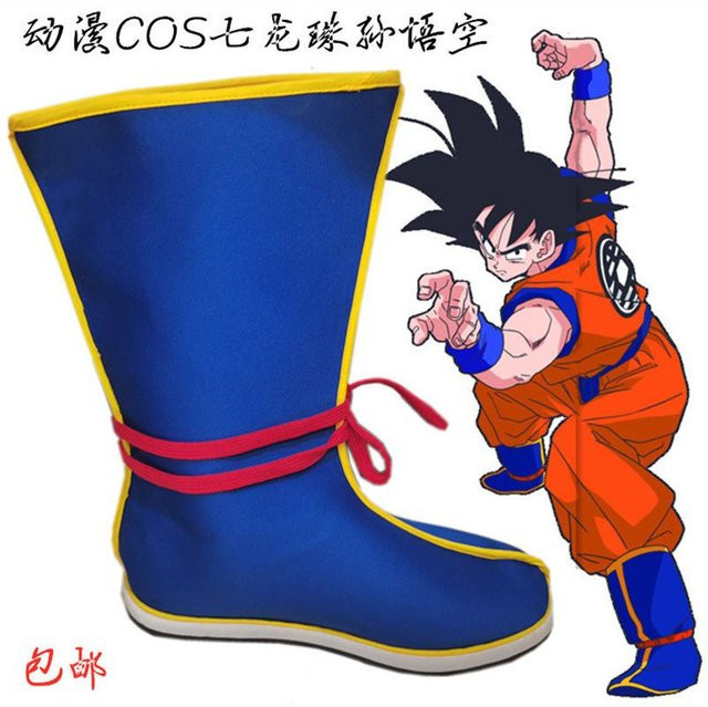 Bandai Dragon Ball Super Saiyan Son Goku Cosplay Lange Stiefel, Rot - Bild 1