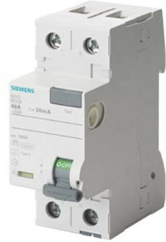 Siemens FI-Schutzschalter 5SV3612-3 RCD 25A 0,3A 230V in Weiß - Bild 1