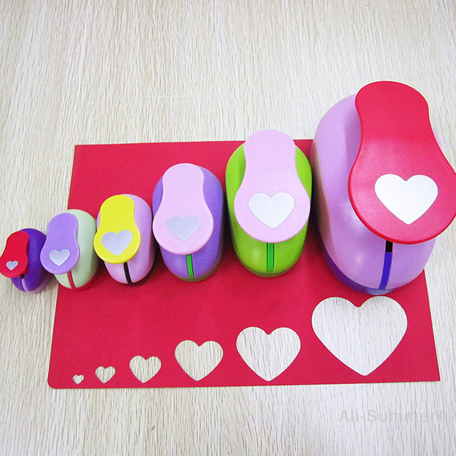 Herzform EVA Schaum Punch Locher in Multicolour für DIY Grußkarten und Scrapbooking - Bild 1