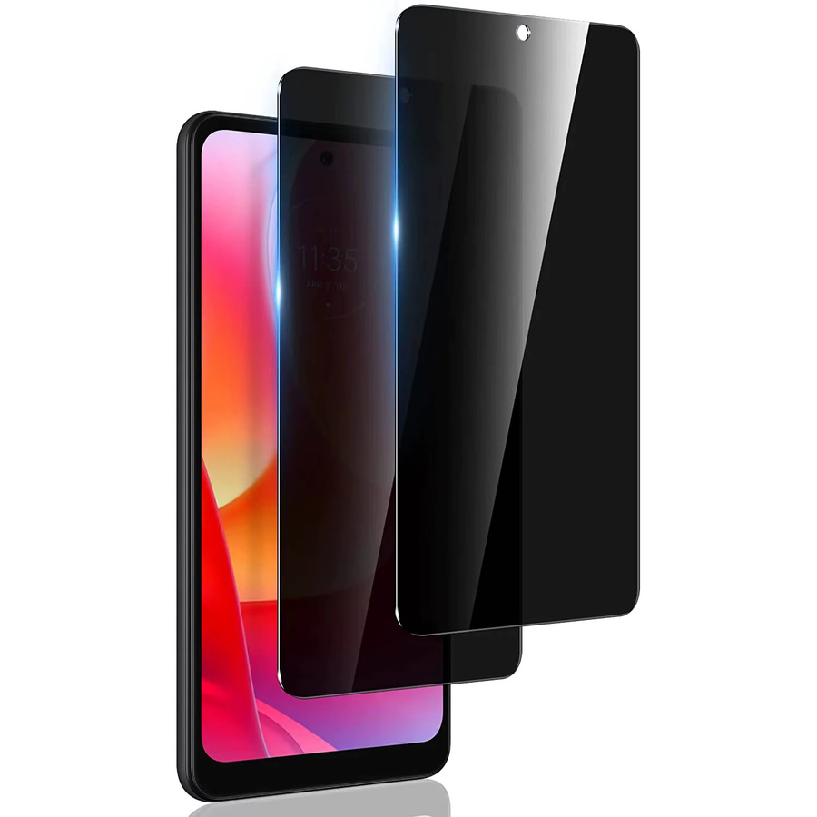 Motorola Sichtschutz Panzerglas Anti-Spionage für Moto G62 G73 G53 G Power 5G G 5G 2023 - Bild 2