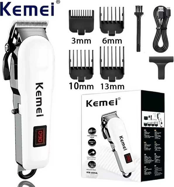 Kemei Haarschneidemaschine, weiß, Herren - Bild 1