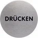 DURABLE Piktogramm Türschild PICTO in Silber aus Edelstahl - Bild 1