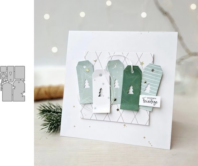 Weihnachten Metal Schneidestanzform für DIY Scrapbooking und Bastelarbeiten - Bild 1