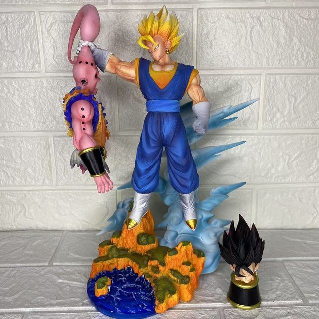Bandai Dragon Ball Z Anime Sammelfigur Majin Buu vs. Vegetto aus PVC, Multicolor, Höhe: 32 cm - Bild 1