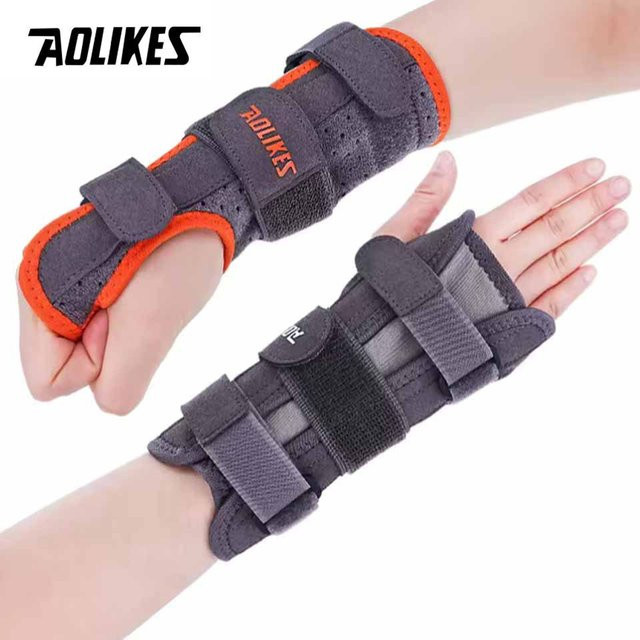 AOLIKES Karpaltunnel-Handgelenkstütze mit Metallschienenstabilisator, Unisex - Bild 1