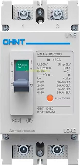 CHINT Kompaktleistungsschalter MCCB NM1-125S 250S/2300 2P - Bild 1