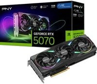 PNY GeForce RTX 5070 ARGB OC Grafikkarte in Schwarz mit DisplayPort und HDMI - Bild 1