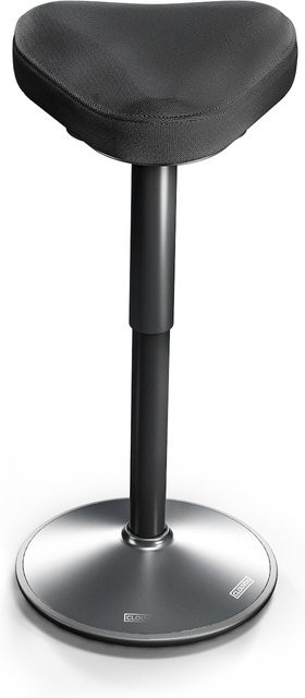 CLOUVOU Nexus ergonomischer Hocker in Schwarz mit Stoffbezug - Bild 1
