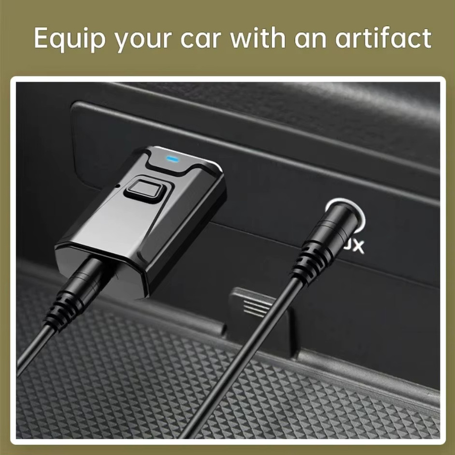Muzisn 3-in-1 Bluetooth 5.0 Adapter Schwarz: USB und 3,5 mm AUX Sender und Empfänger mit Mikrofon für TV, PC, Kopfhörer und Auto - Bild 6