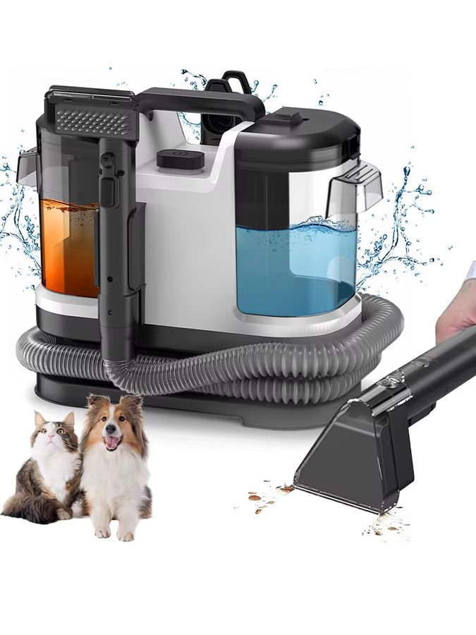 Seeiswork Tragbarer Teppichreiniger mit Sprüh- und Saugfunktion, 500W All-in-One Polsterreiniger für Tierhaare und Flecken - Bild 9