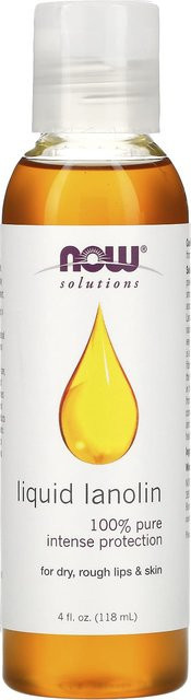 Now Foods Flüssiges Lanolin Öl, 118 ml, für trockene Haut - Bild 1
