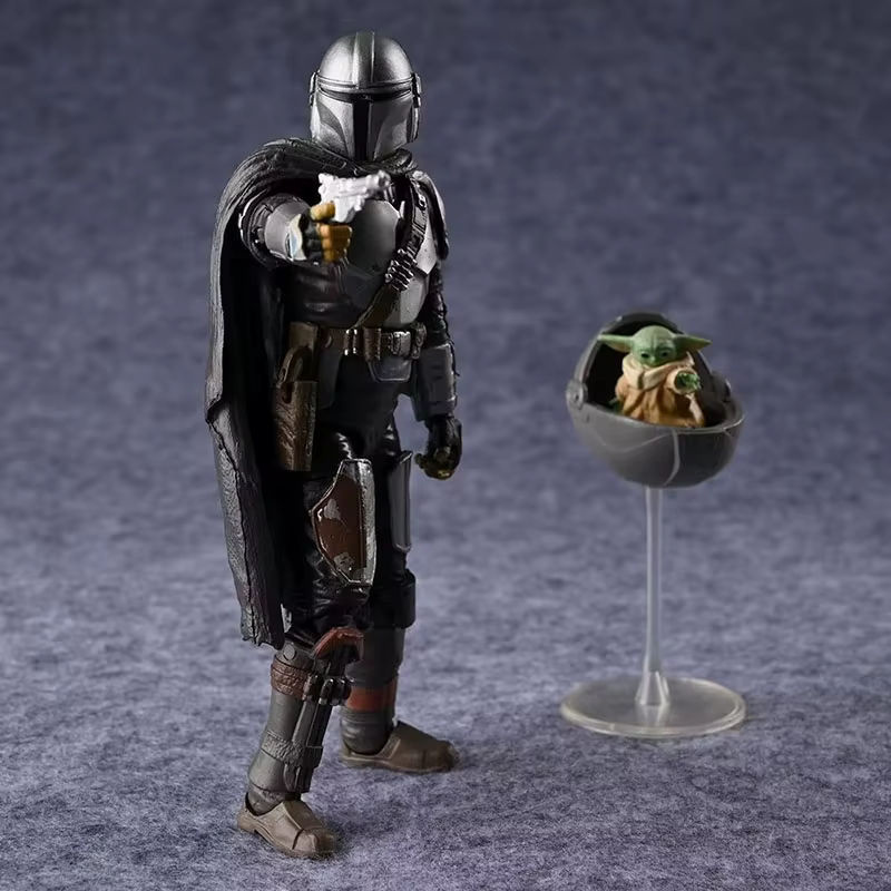 Bandai The Mandalorian Actionfiguren Set mit Baby Grogu und Din Djarin, mehrfarbig, Höhe: 15 cm - Bild 2