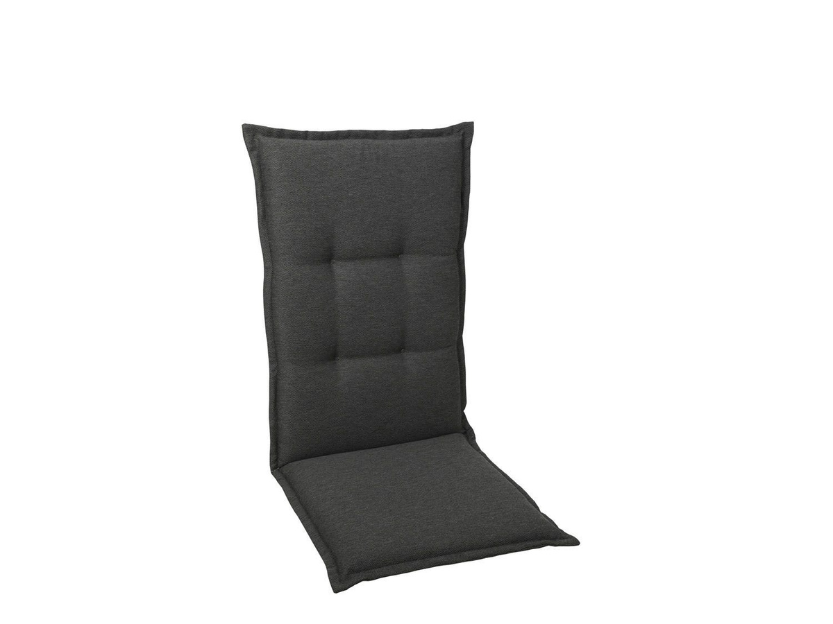 GO-DE TEXTIL Gartenauflage Uni 2er Set Mittellehner in Anthrazit - Bild 2
