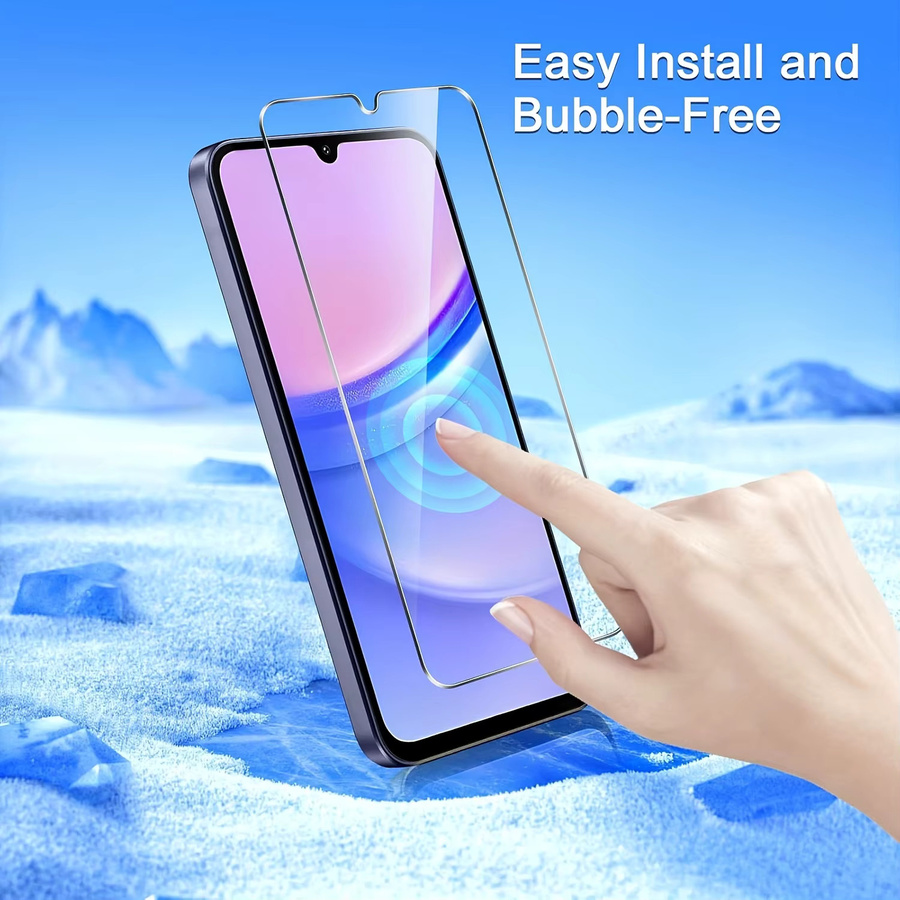 5 Stück Displayschutzfolien aus gehärtetem Glas für Samsung Galaxy A-Serie (A05, A06, A12, A13, A14, A15, A16, A22, A23, A24, A25, A26, A32, A33, A34) in Transparent - Bild 2