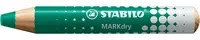 STABILO Whiteboard- und Flipchartmarker MARKdry in Grün und Weiß mit Bullet-Spitze - Bild 1