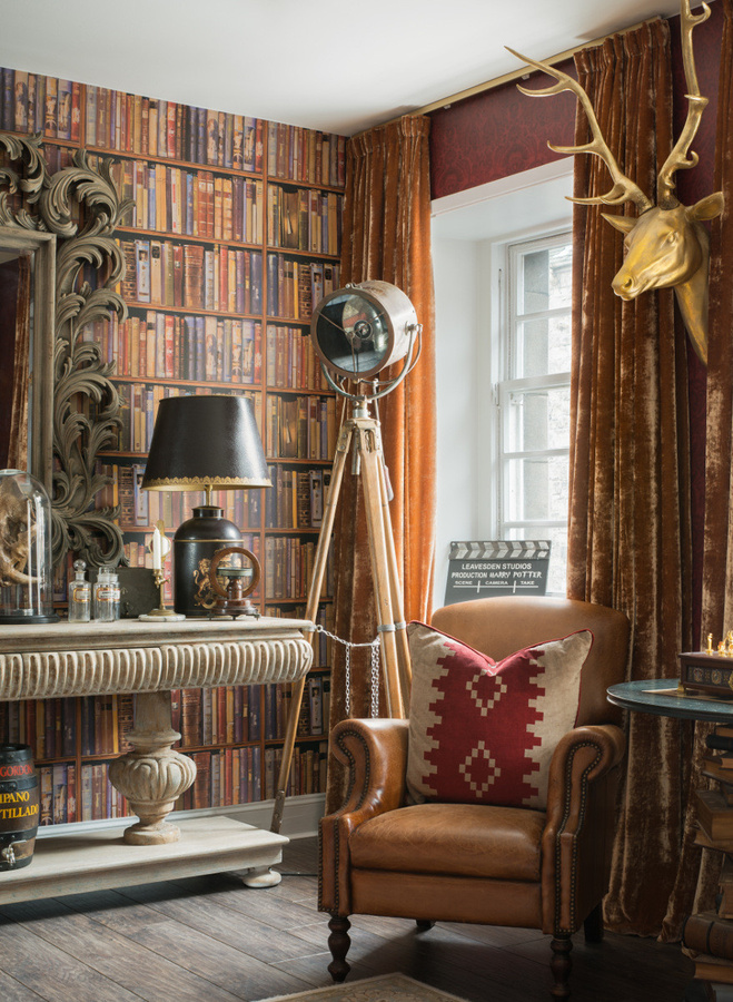 Bibliotheks-Tapete Library von Andrew Martin in Multi und Braun mit Vintage-Motiv - Bild 2