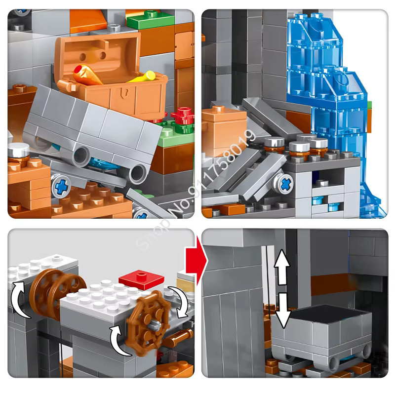 Hot Toys Minecraft Meine Welt Bauklötze, Bausteine, 1.315 Teile - Bild 4