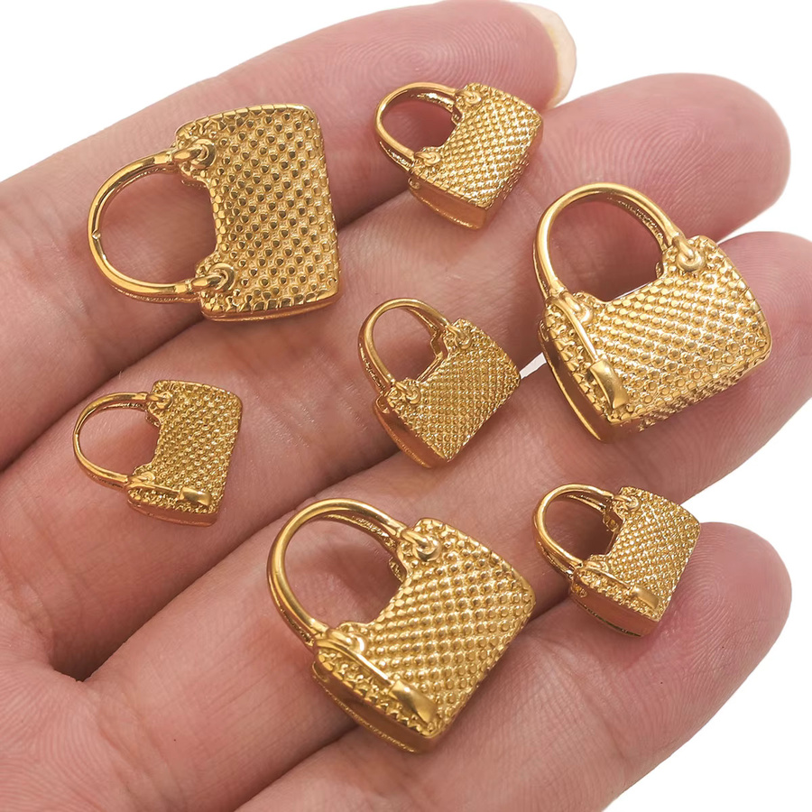 Aiovlo Taschenanhänger Edelstahl, Gold, Vintage - Bild 2