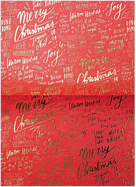 Rico Design Paper Patch Papier Jolly Christmas 30 x 42 cm - Bild 1