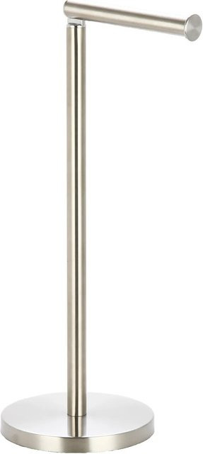 MSV Toilettenpapierhalter aus Edelstahl in Silber, Durchmesser: 15 cm, Höhe: 43 cm - Bild 1