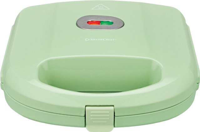 SILVERCREST Sandwichmaker SSWM 750 C3 in Grün mit Kabelaufbewahrung - Bild 1