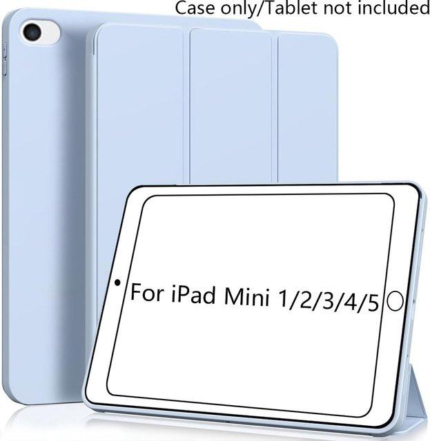 PHYLYN Smart Cover iPad mini Hülle aus Kunstleder mit TPU-Rückseite in Blau - Bild 1