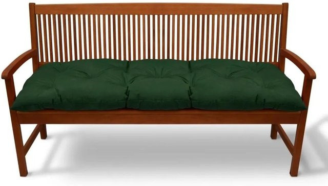 Beautissu Flair BR Bankauflage Dunkelgrün B: 100 cm, T: 50 cm - Bild 1