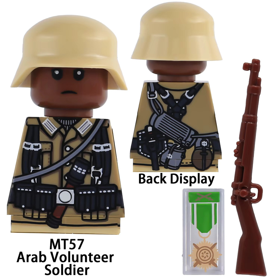 BRICKPANDA MOC WW2 Militär-Soldaten Ingenieur-Kommandant Figuren, Bausteine, Einzelfigur - Bild 2