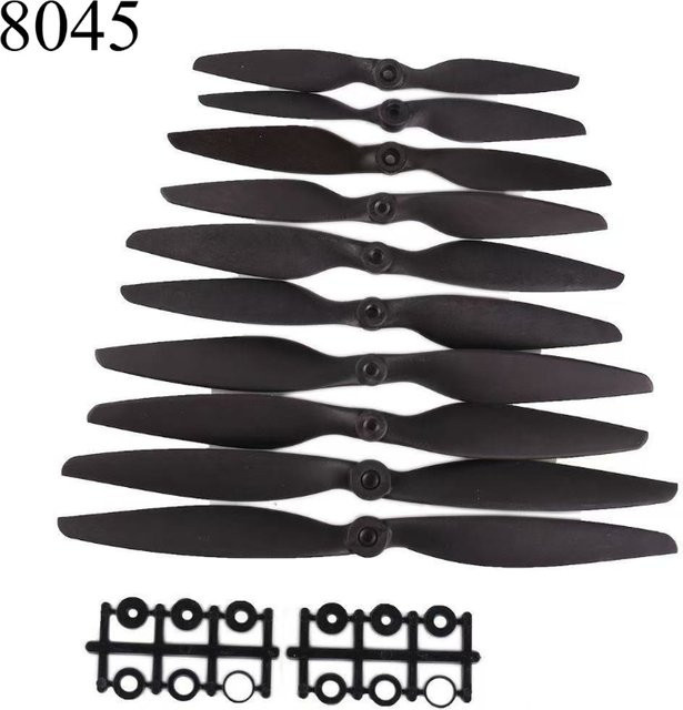 Qianfeng 8045 positiver und negativer Propeller, Glasfaser-Nylon-Säbelpropeller, Zubehör, Schwarz - Bild 1