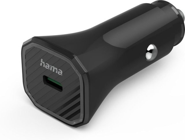 Hama Auto-Ladegerät Eco USB-C mit Power Delivery und Qualcomm 3.0, 25W, Schwarz - Bild 1