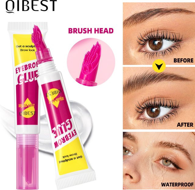 QIBEST Augenbrauen-Styling-Gel, transparent, Unisex - Bild 1