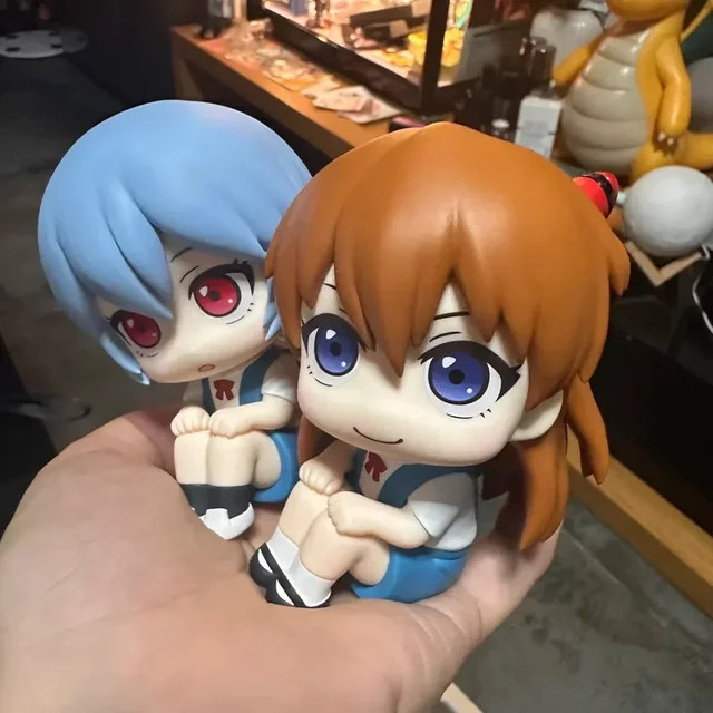 Bandai Neon Genesis Evangelion EVA Ayanami Rei Asuka LookUp Q-Version Modell, Einzelfigur, 10cm - Bild 1
