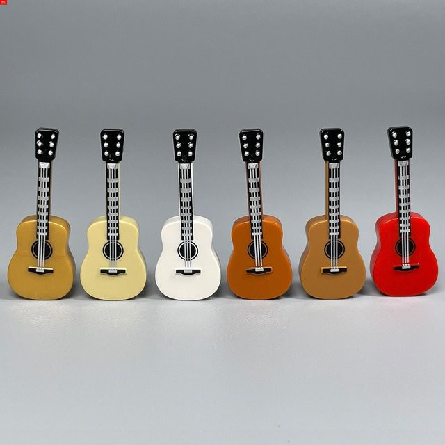 Yiran toy MOC Bausteine Gitarrenständer, Musikinstrumente, ab 6 Jahren - Bild 1