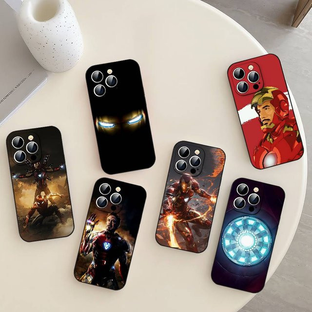 I-iron M-man Handyhülle in Schwarz passend für iPhone 17 16 15 14 13 11 Pro Max Plus X Xr Xs Max 13 Mini - Bild 1