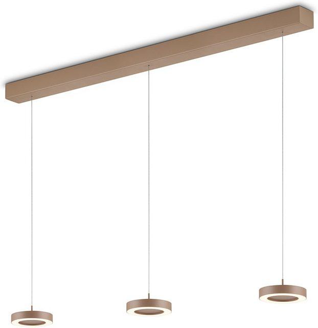Knapstein Daja-3 LED-Pendelleuchte in Beige, dimmbar und höhenverstellbar - Bild 1