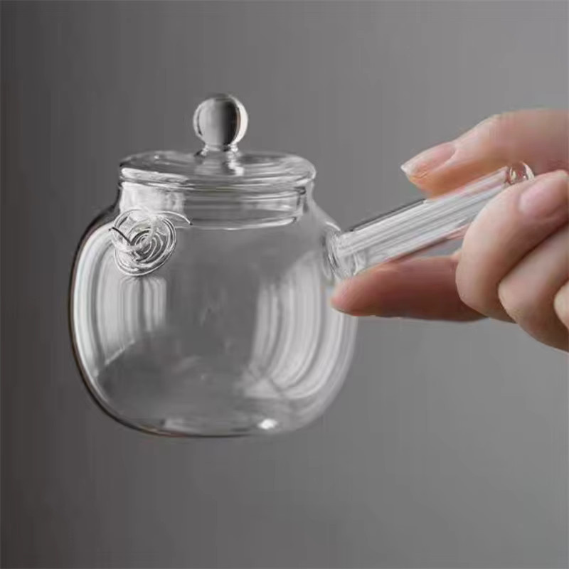 BenRussell Glas Teekanne im japanischen Stil mit Filter, transparent, 120 ml - Bild 3